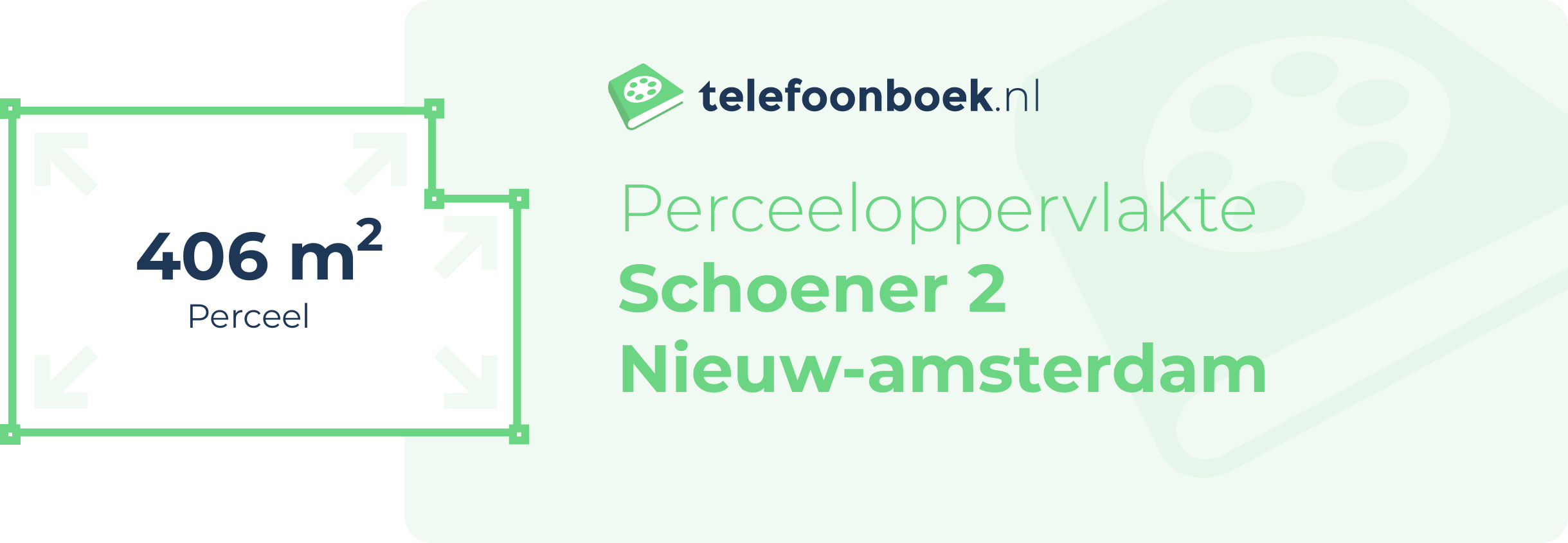 Perceeloppervlakte Schoener 2 Nieuw-Amsterdam