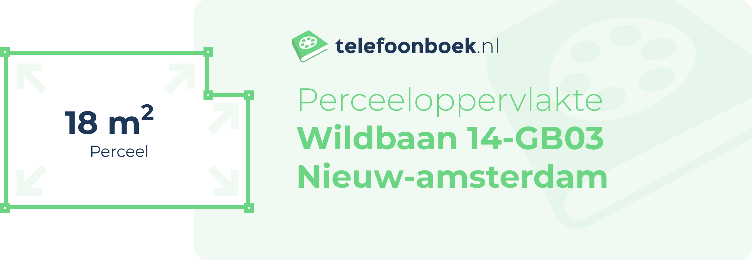 Perceeloppervlakte Wildbaan 14-GB03 Nieuw-Amsterdam