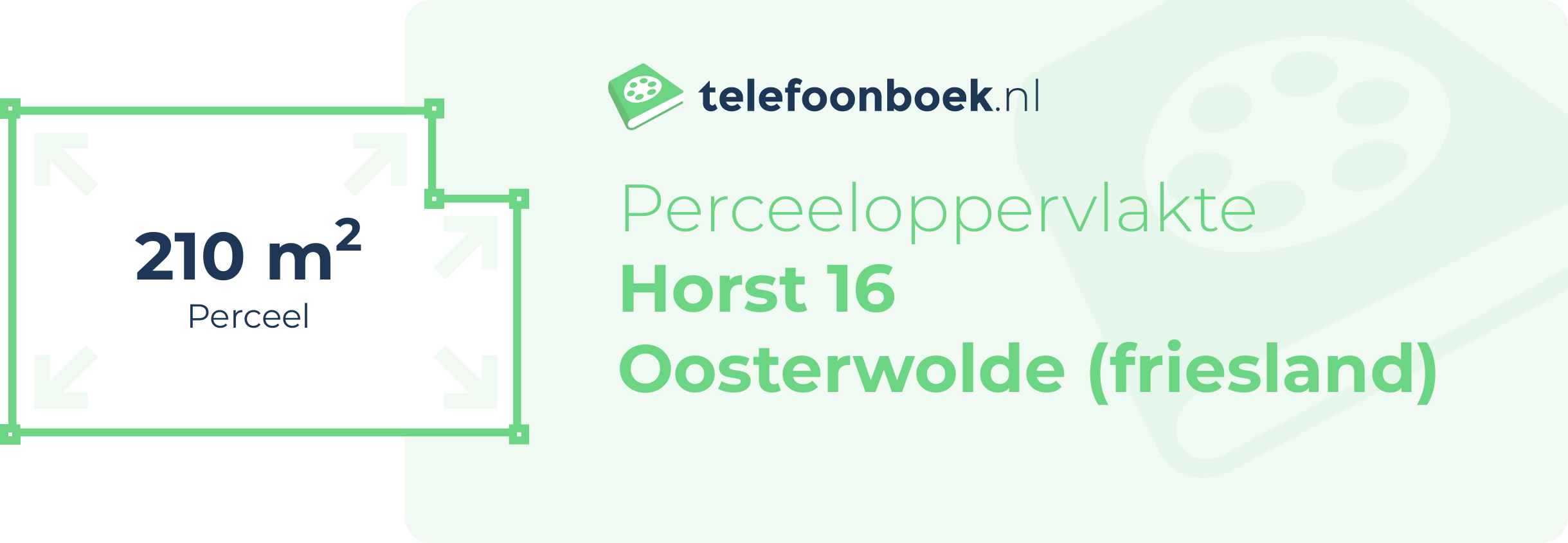 Perceeloppervlakte Horst 16 Oosterwolde (Friesland)