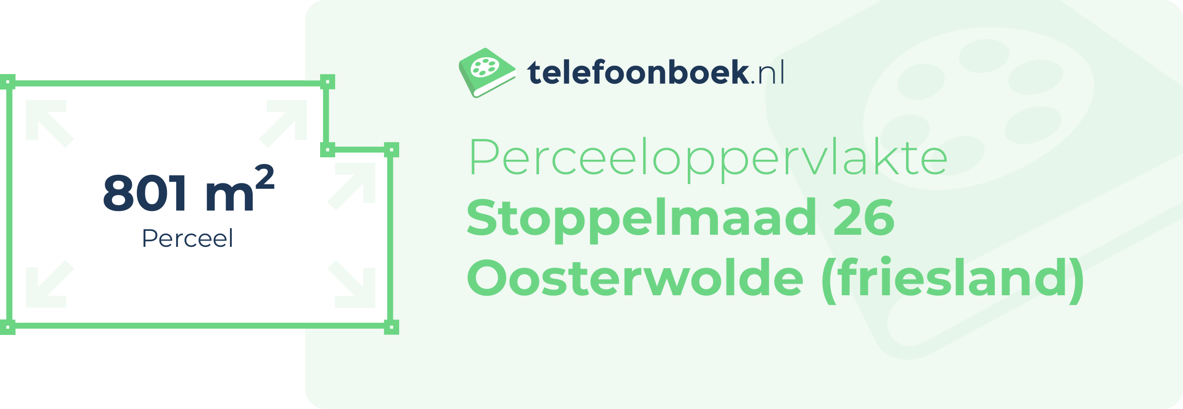 Perceeloppervlakte Stoppelmaad 26 Oosterwolde (Friesland)