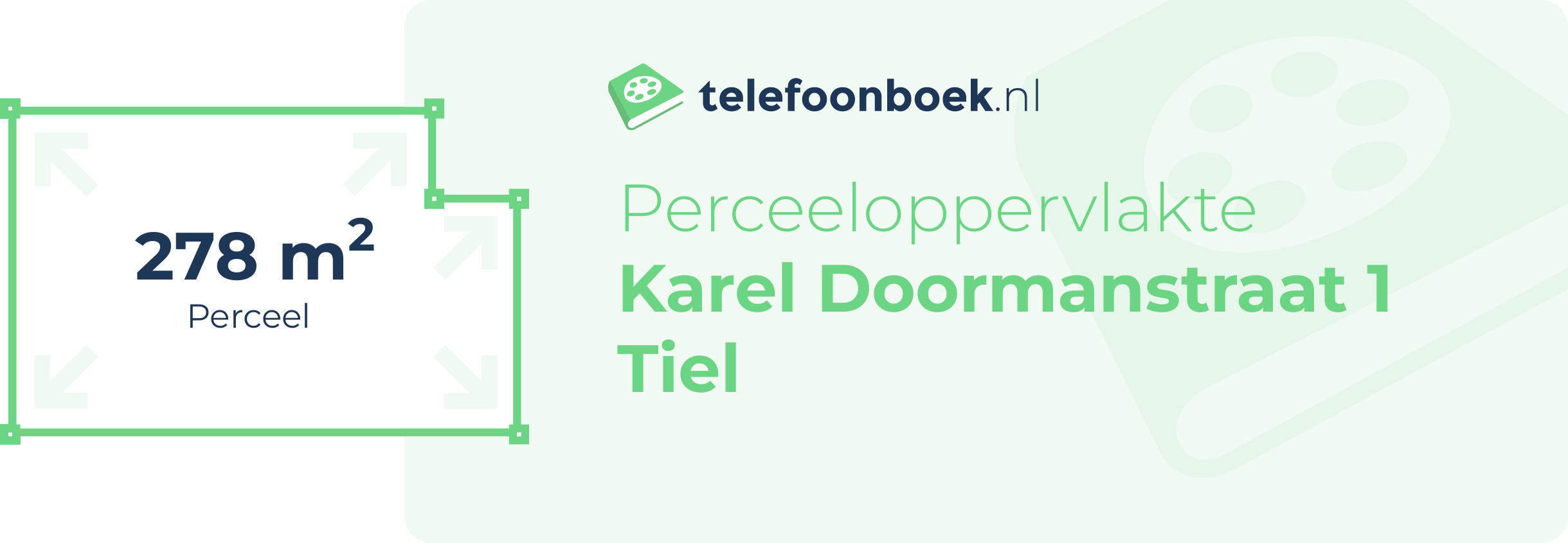 Perceeloppervlakte Karel Doormanstraat 1 Tiel