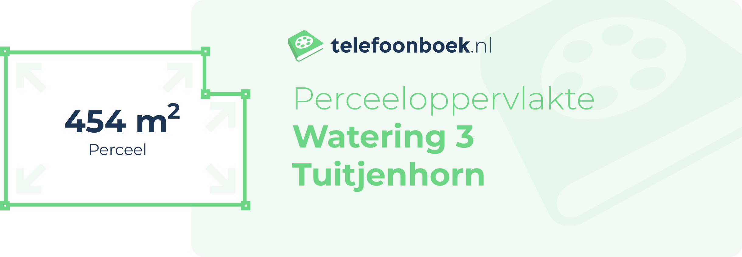 Perceeloppervlakte Watering 3 Tuitjenhorn