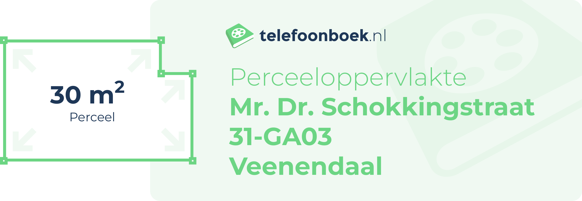 Perceeloppervlakte Mr. Dr. Schokkingstraat 31-GA03 Veenendaal