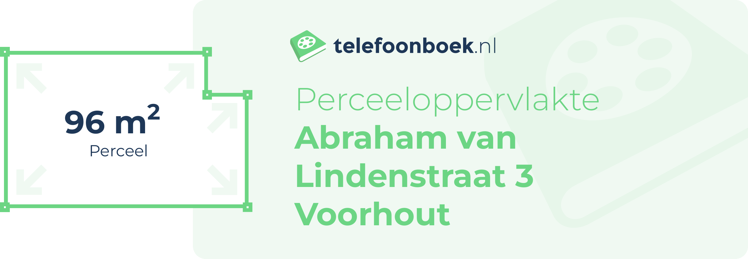 Perceeloppervlakte Abraham Van Lindenstraat 3 Voorhout