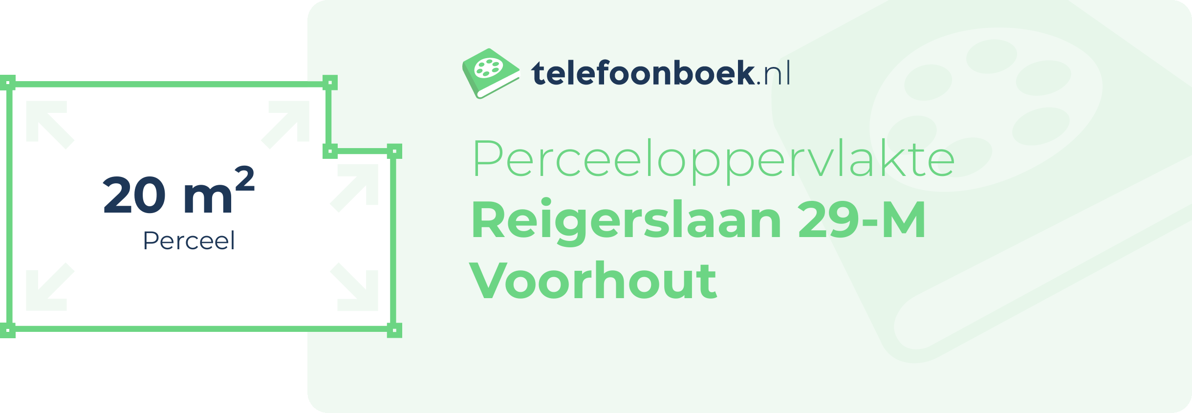 Perceeloppervlakte Reigerslaan 29-M Voorhout