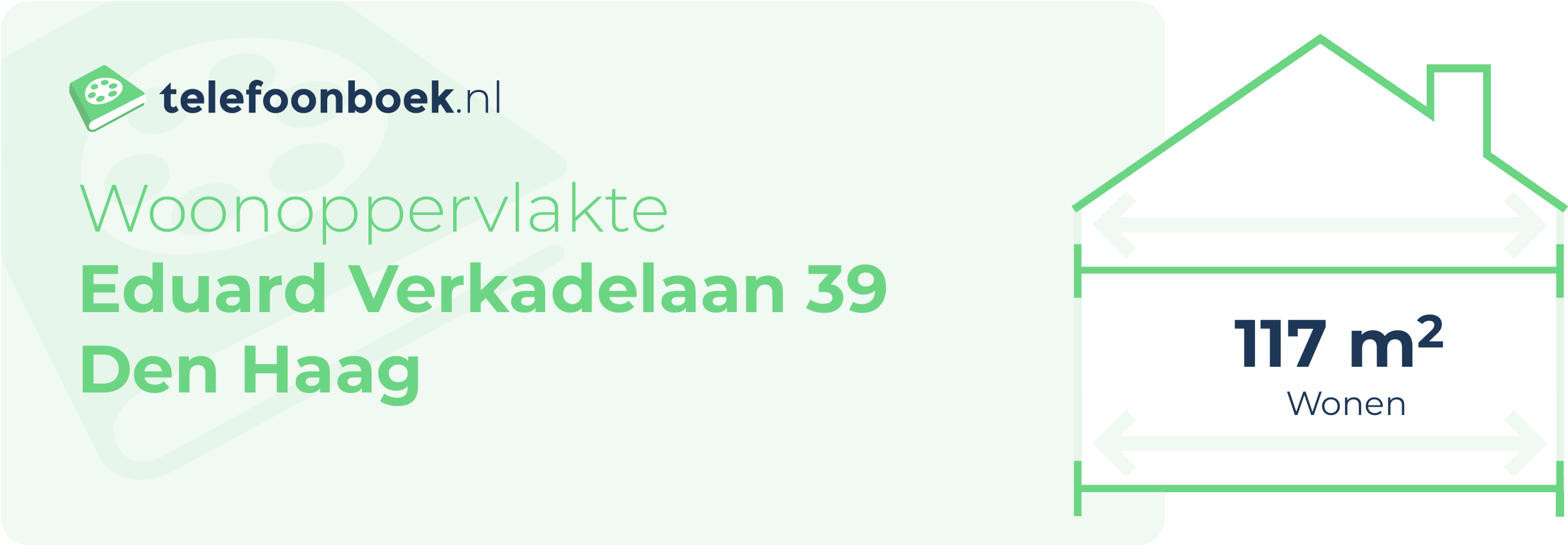Woonoppervlakte Eduard Verkadelaan 39 Den Haag