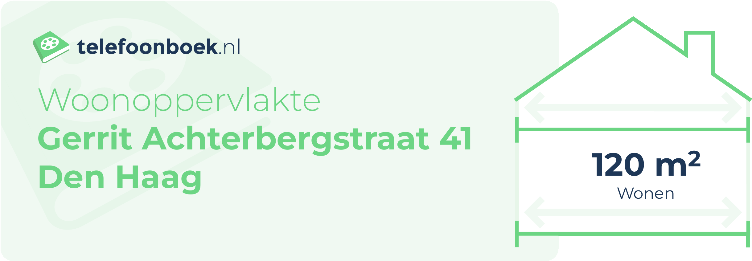 Woonoppervlakte Gerrit Achterbergstraat 41 Den Haag
