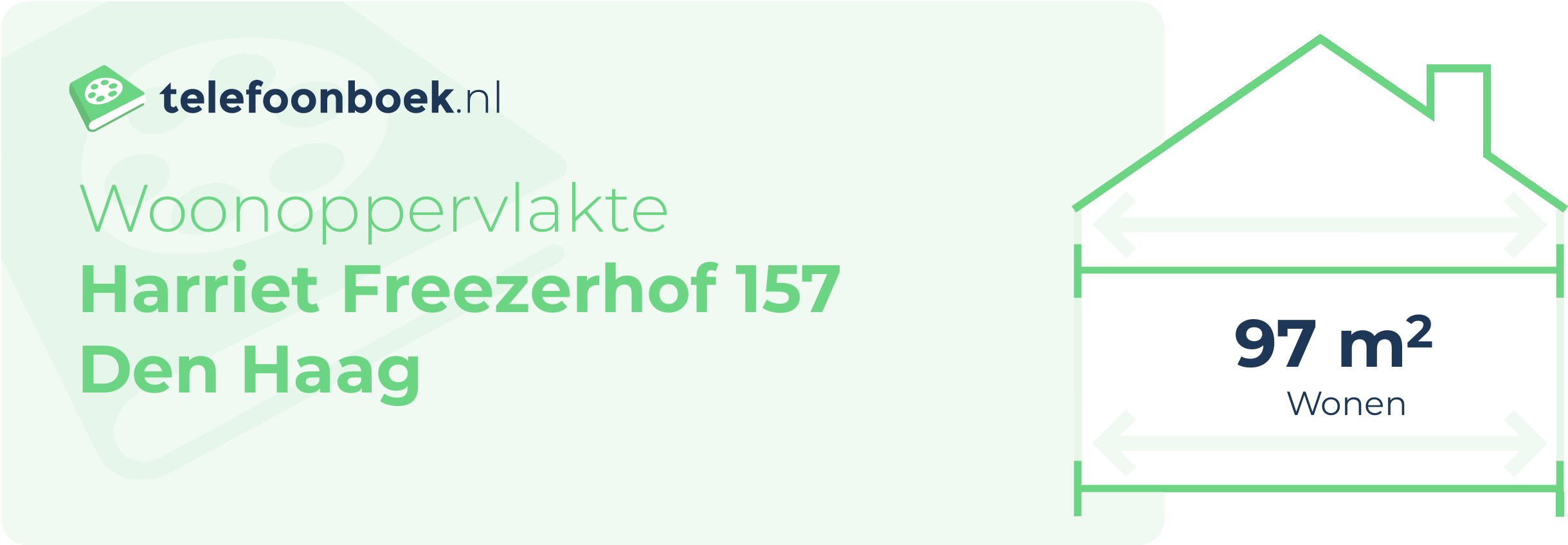Woonoppervlakte Harriet Freezerhof 157 Den Haag