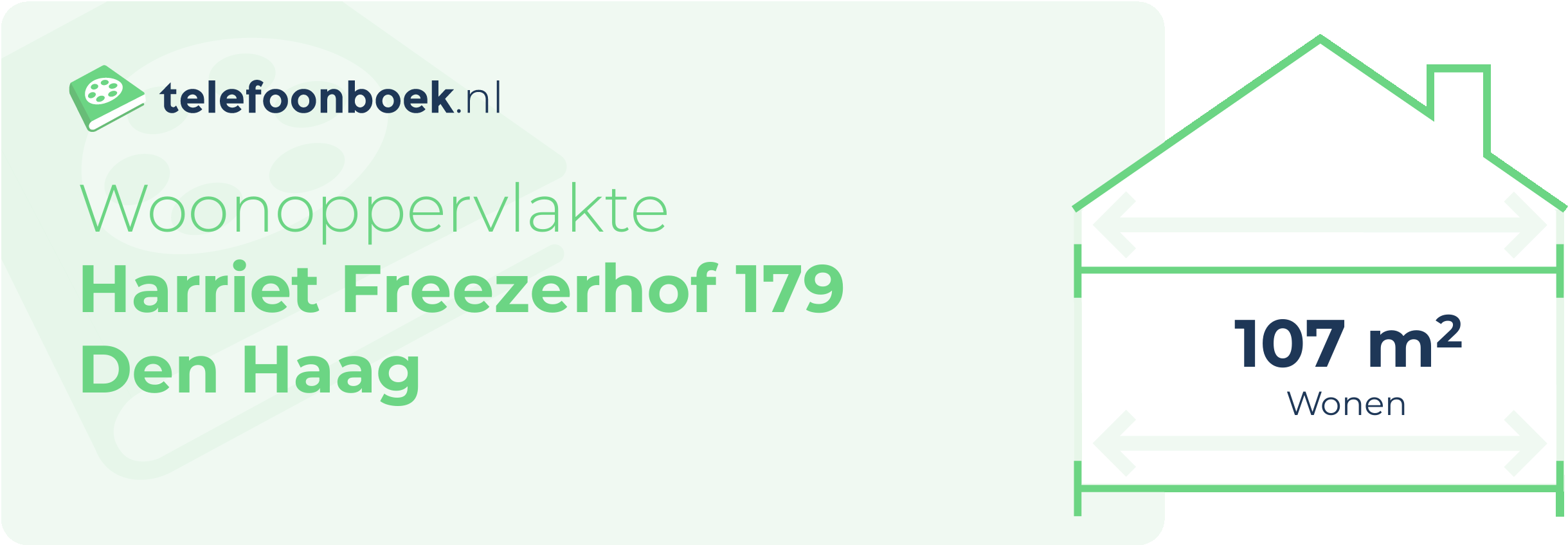 Woonoppervlakte Harriet Freezerhof 179 Den Haag