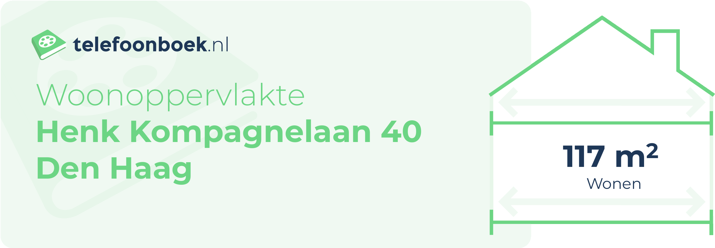 Woonoppervlakte Henk Kompagnelaan 40 Den Haag