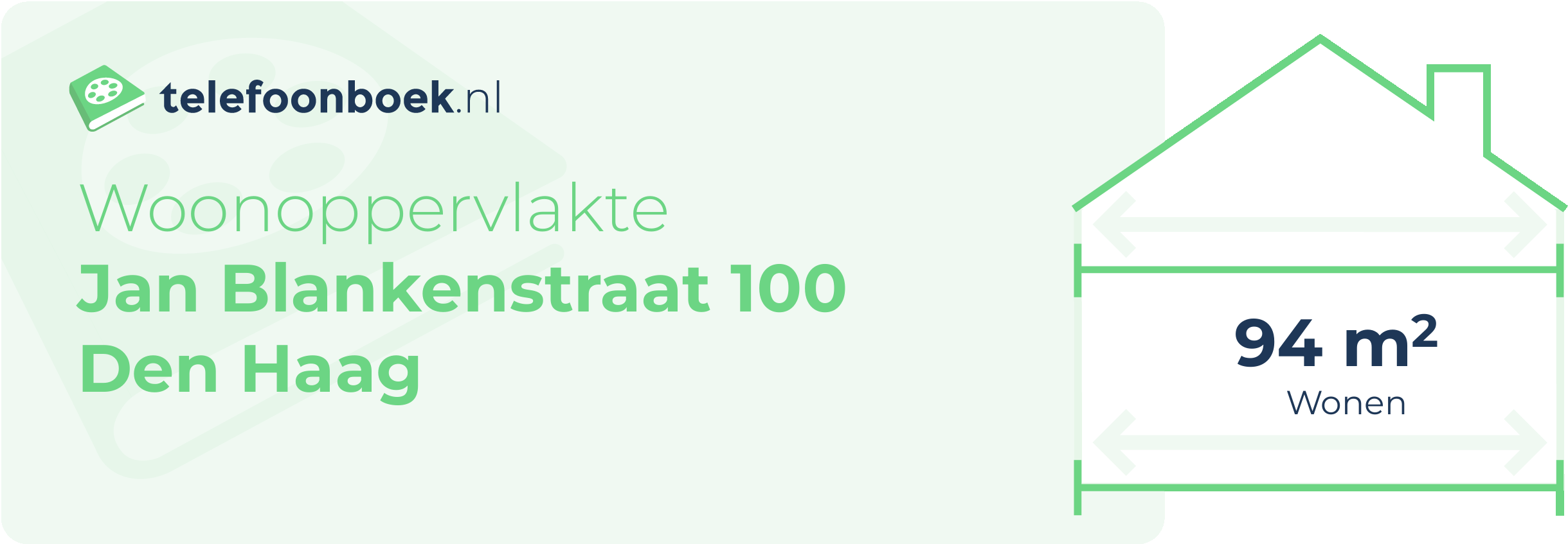 Woonoppervlakte Jan Blankenstraat 100 Den Haag