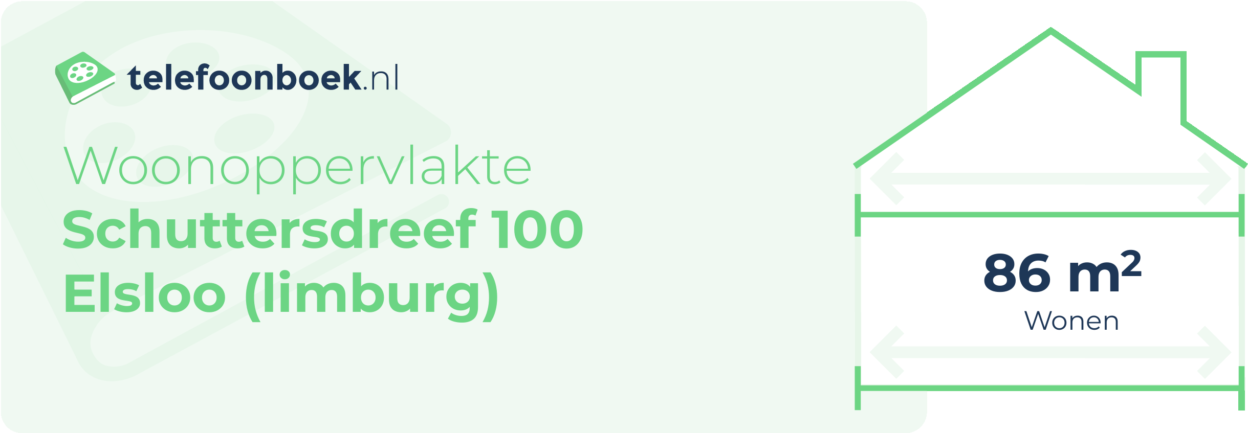 Woonoppervlakte Schuttersdreef 100 Elsloo (Limburg)