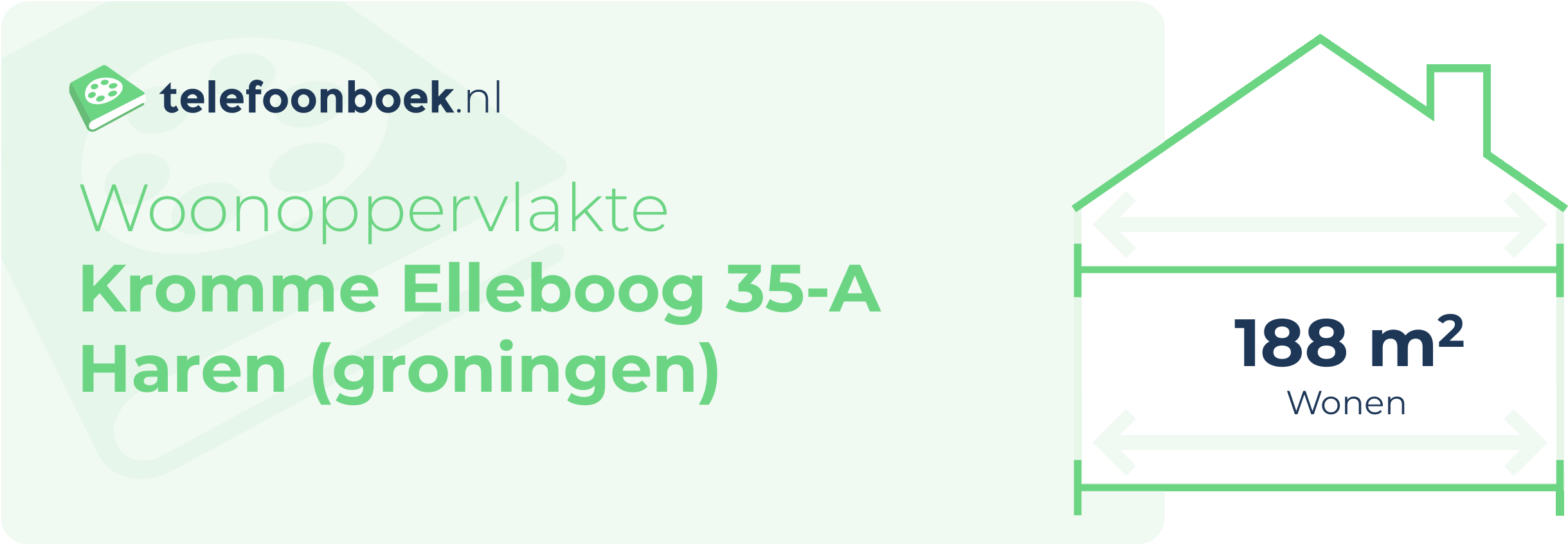 Woonoppervlakte Kromme Elleboog 35-A Haren (Groningen)