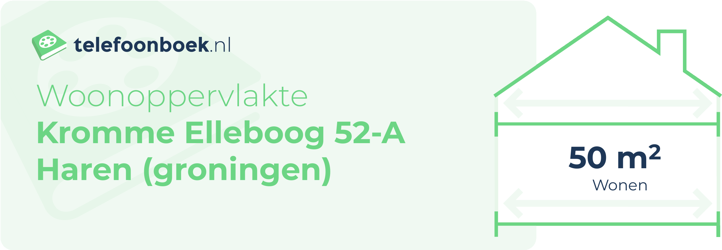 Woonoppervlakte Kromme Elleboog 52-A Haren (Groningen)