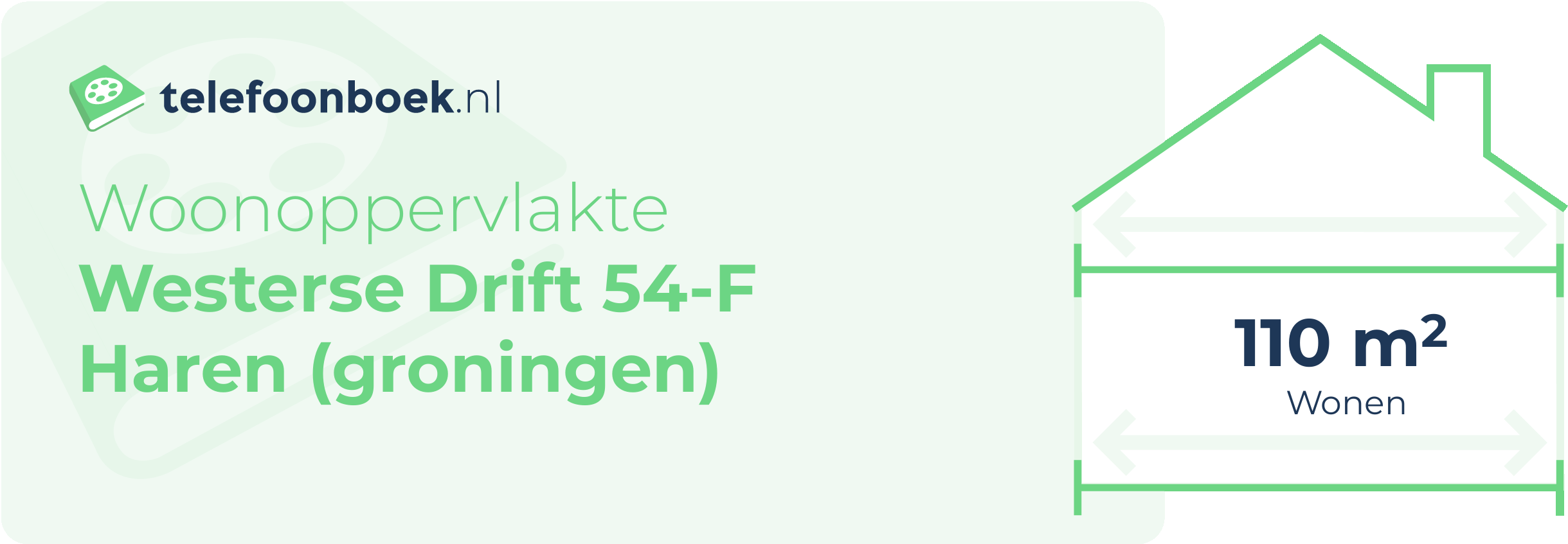 Woonoppervlakte Westerse Drift 54-F Haren (Groningen)