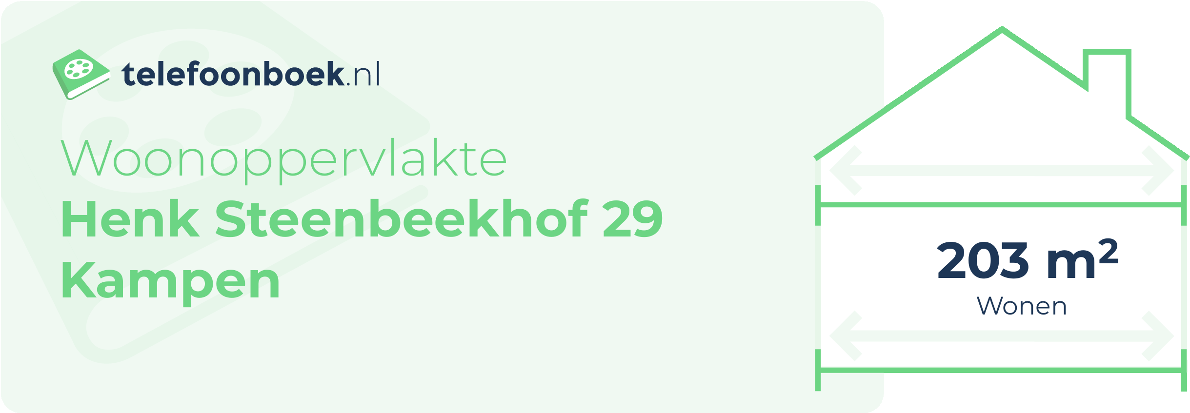Woonoppervlakte Henk Steenbeekhof 29 Kampen