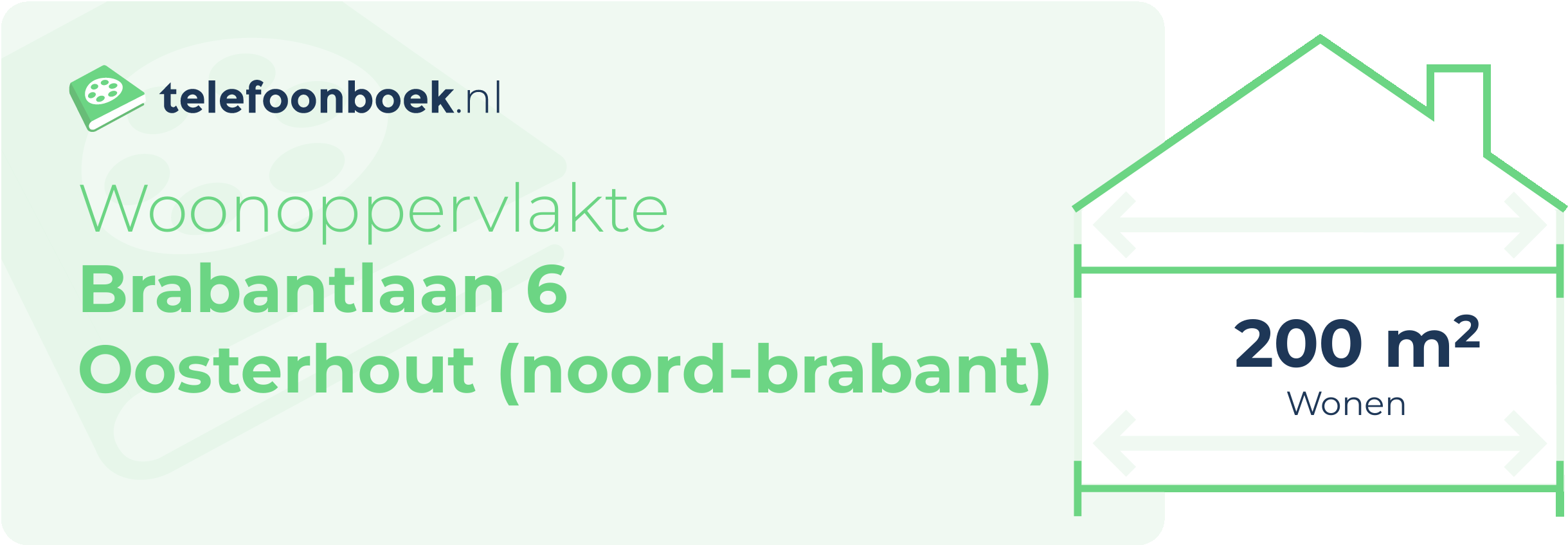 Woonoppervlakte Brabantlaan 6 Oosterhout (Noord-Brabant)