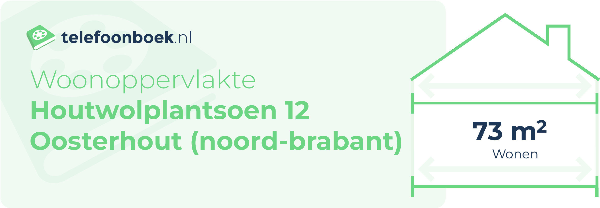 Woonoppervlakte Houtwolplantsoen 12 Oosterhout (Noord-Brabant)