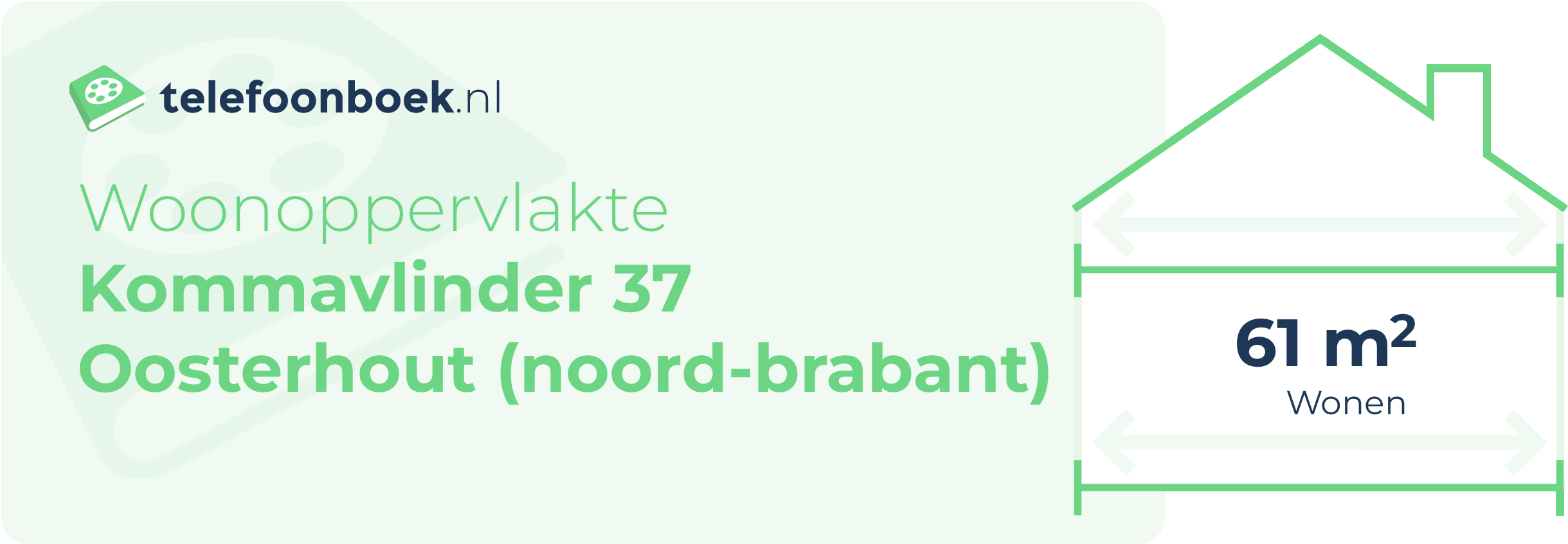 Woonoppervlakte Kommavlinder 37 Oosterhout (Noord-Brabant)
