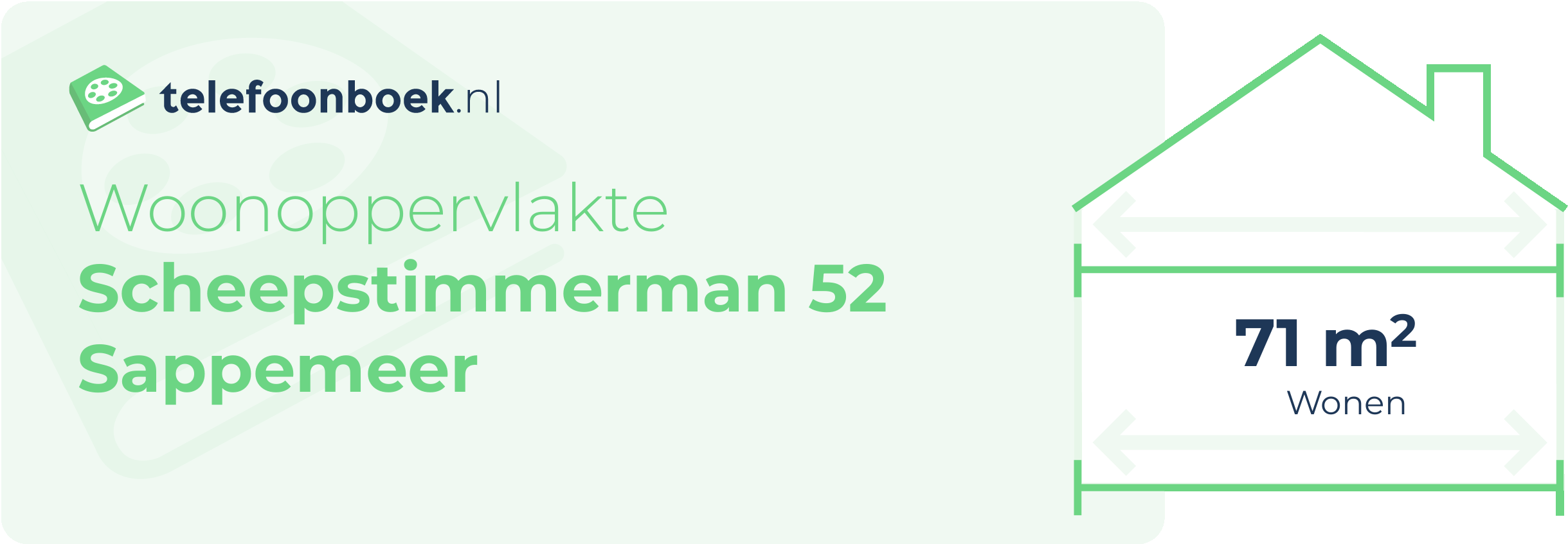 Woonoppervlakte Scheepstimmerman 52 Sappemeer