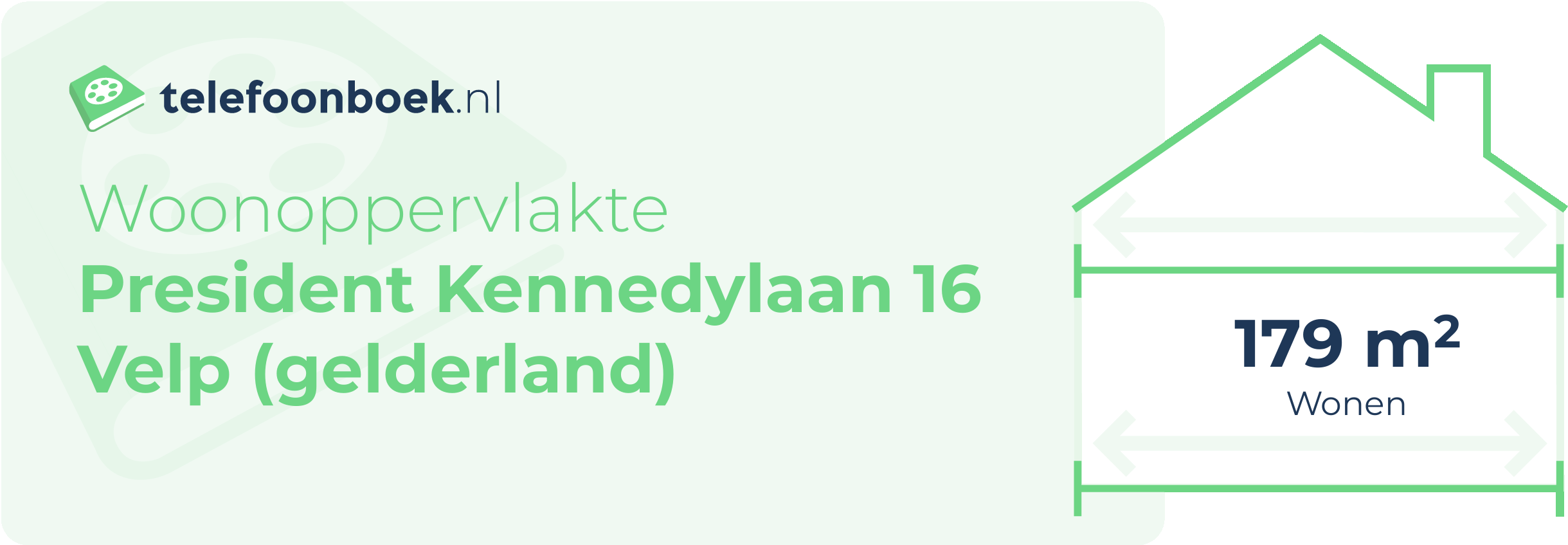 Woonoppervlakte President Kennedylaan 16 Velp (Gelderland)