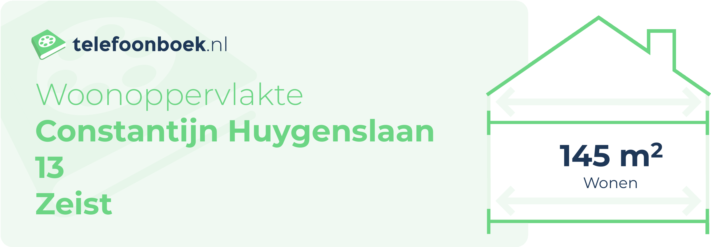 Woonoppervlakte Constantijn Huygenslaan 13 Zeist