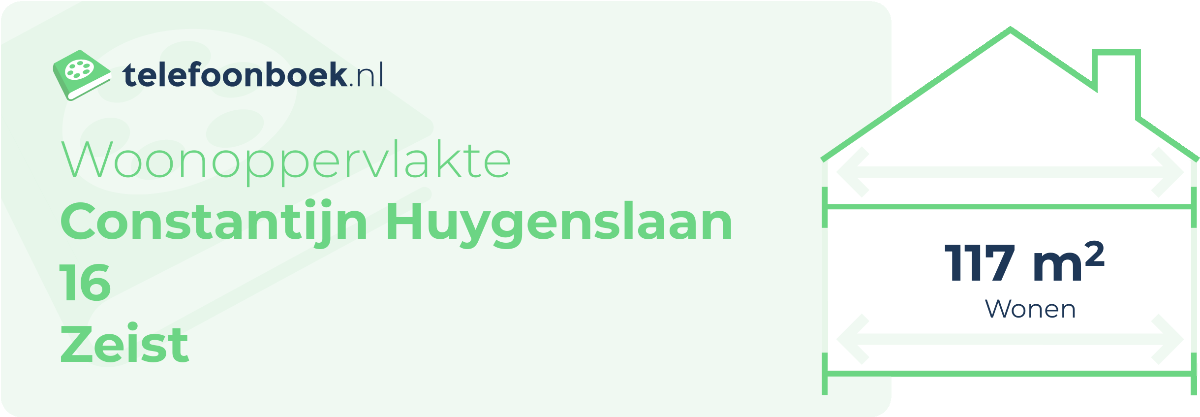Woonoppervlakte Constantijn Huygenslaan 16 Zeist