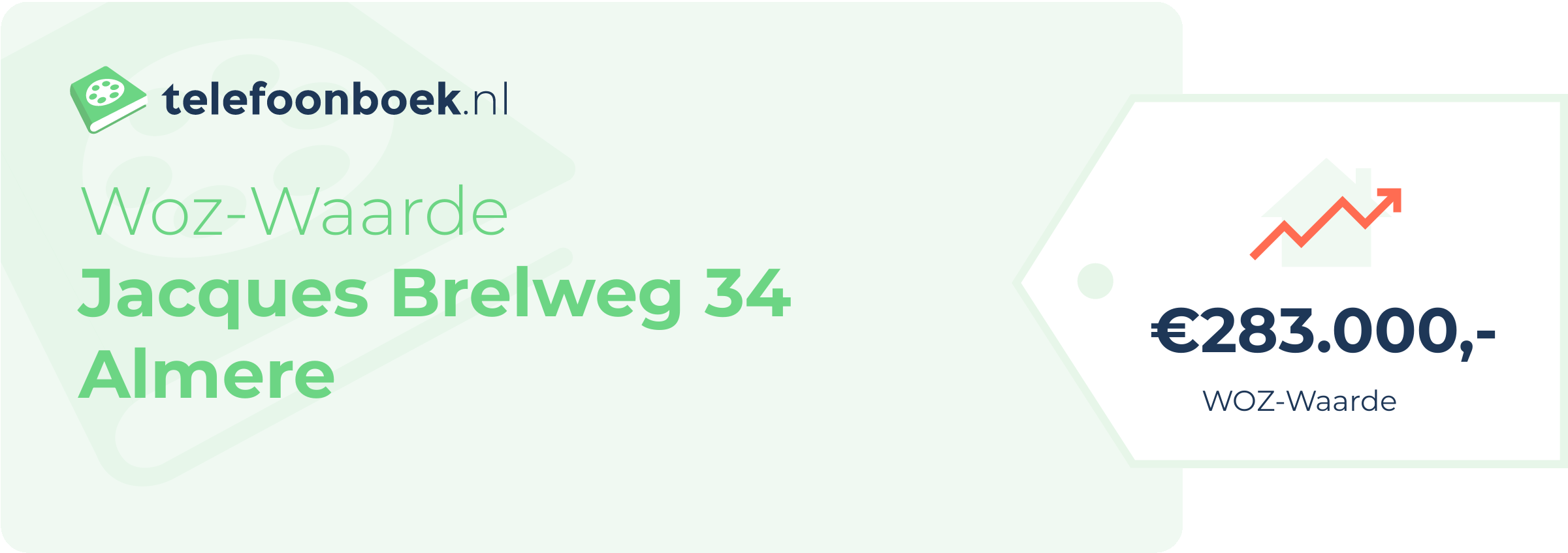 WOZ-waarde Jacques Brelweg 34 Almere