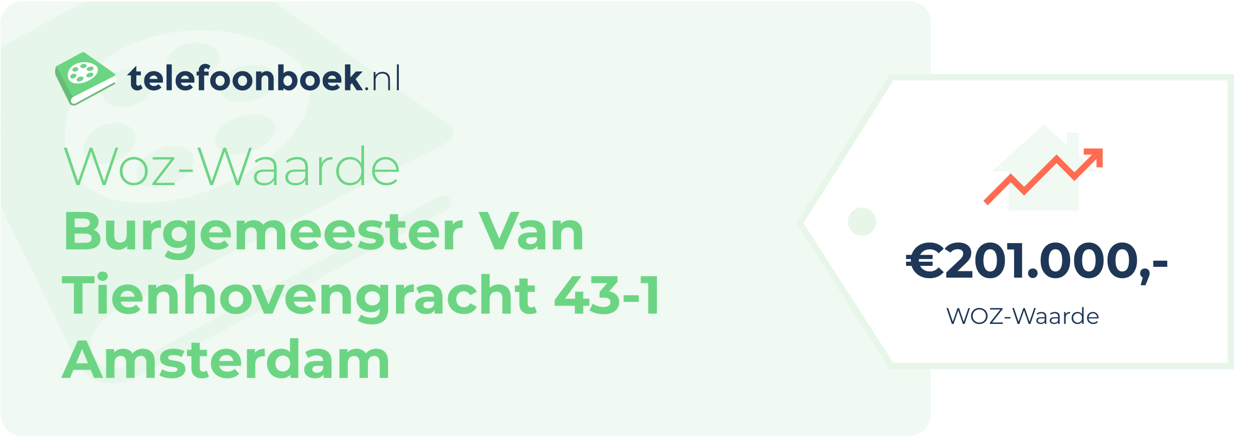 WOZ-waarde Burgemeester Van Tienhovengracht 43-1 Amsterdam