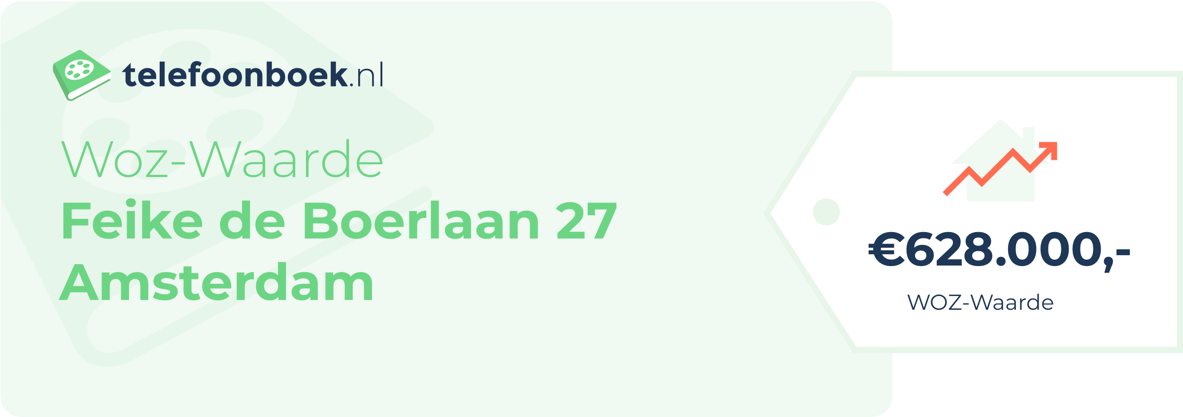 WOZ-waarde Feike De Boerlaan 27 Amsterdam