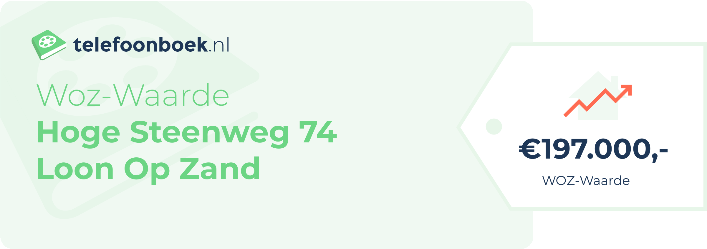 WOZ-waarde Hoge Steenweg 74 Loon Op Zand