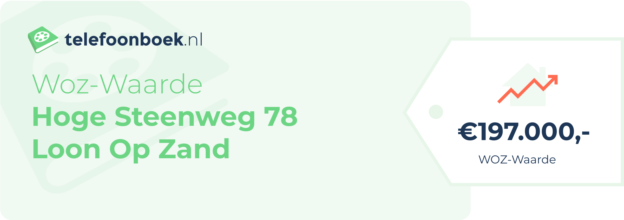 WOZ-waarde Hoge Steenweg 78 Loon Op Zand