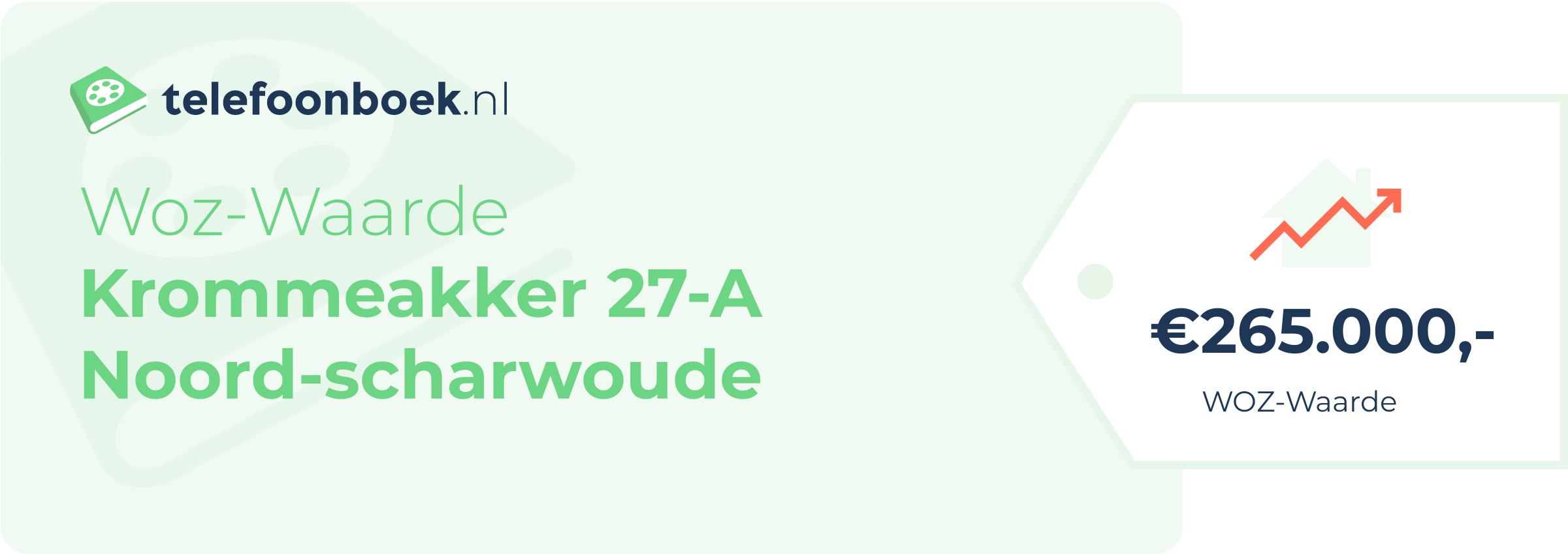 WOZ-waarde Krommeakker 27-A Noord-Scharwoude