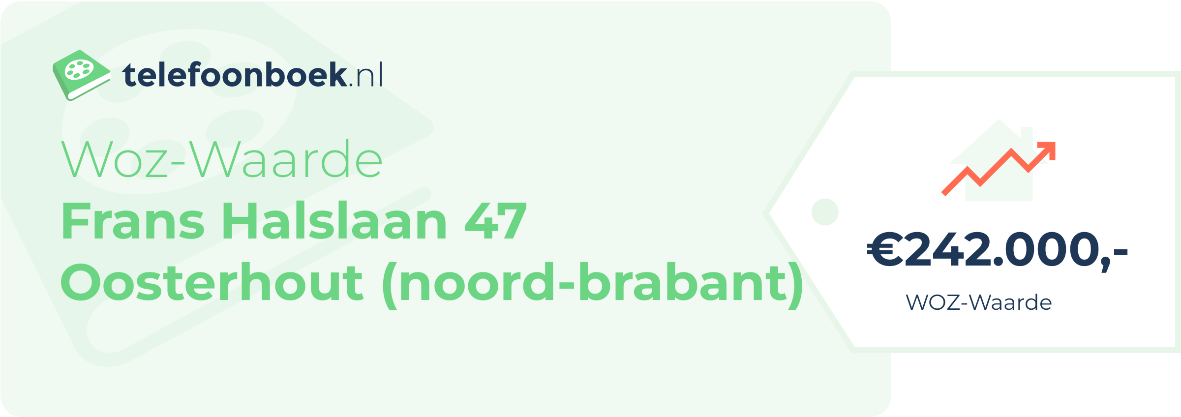 WOZ-waarde Frans Halslaan 47 Oosterhout (Noord-Brabant)