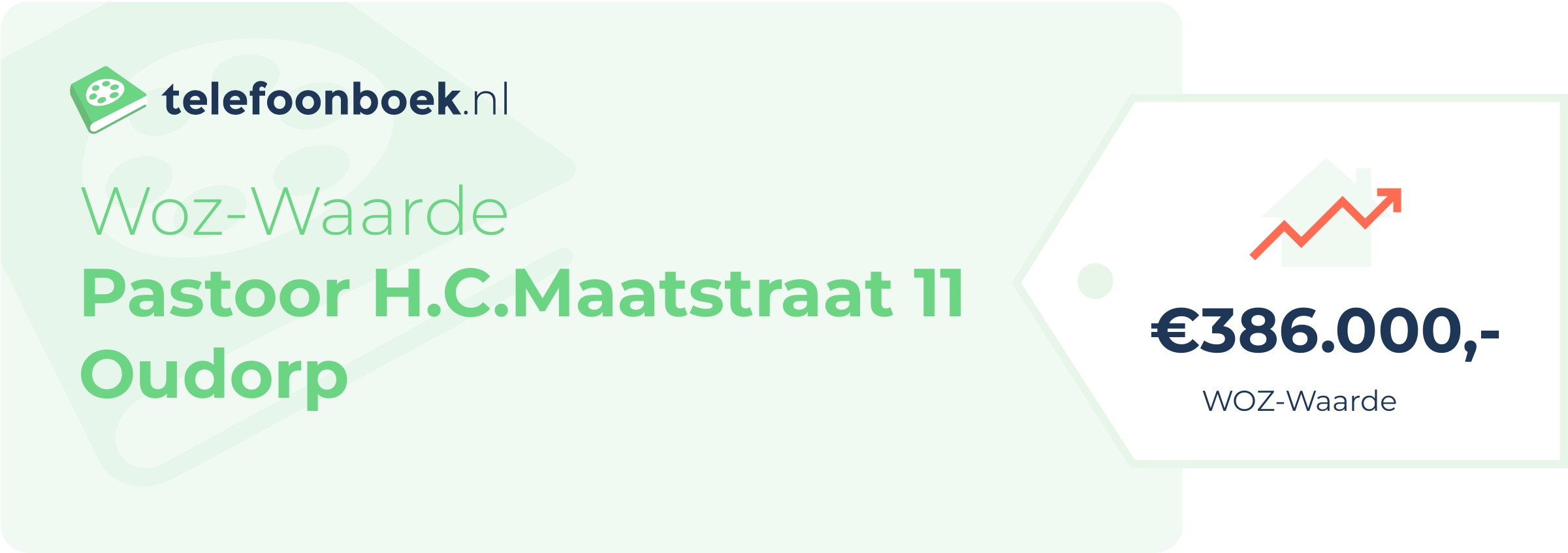 WOZ-waarde Pastoor H.C.Maatstraat 11 Oudorp