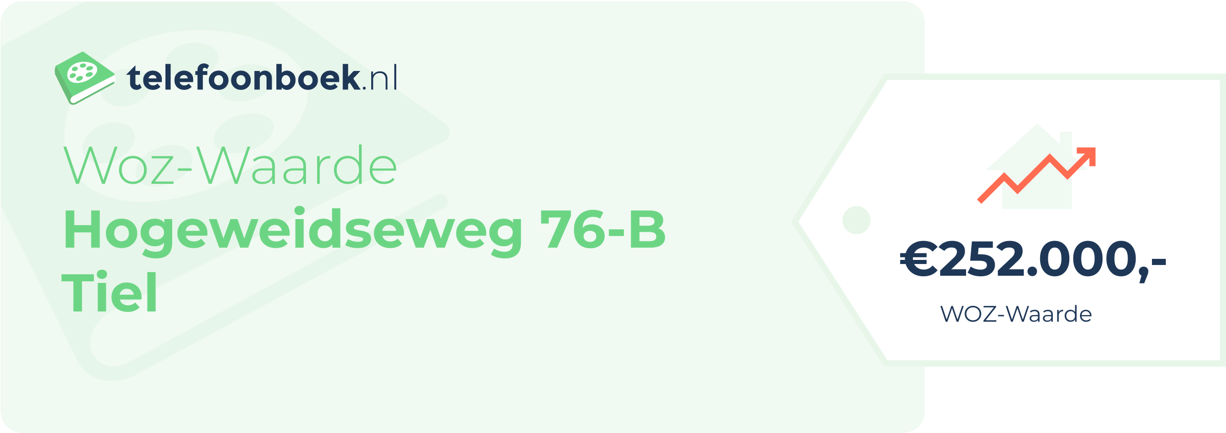 WOZ-waarde Hogeweidseweg 76-B Tiel