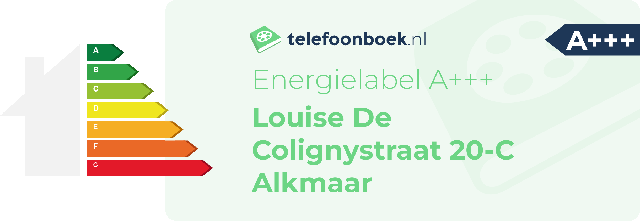 Energielabel Louise De Colignystraat 20-C Alkmaar