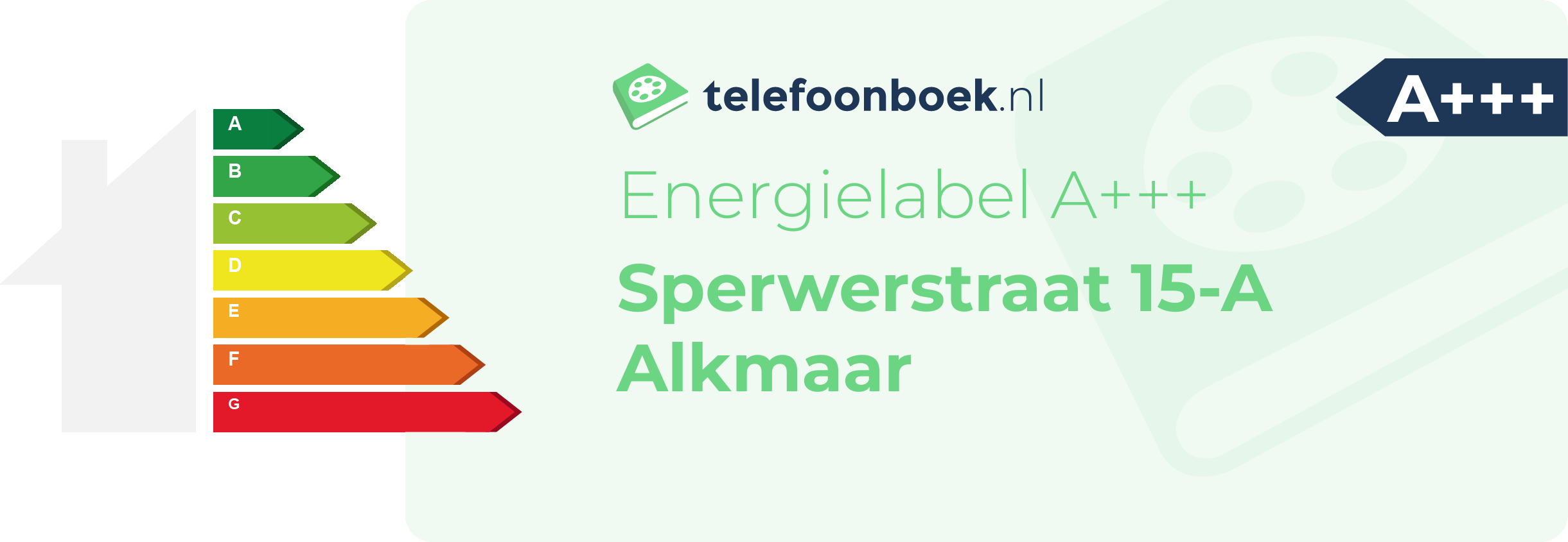 Energielabel Sperwerstraat 15-A Alkmaar