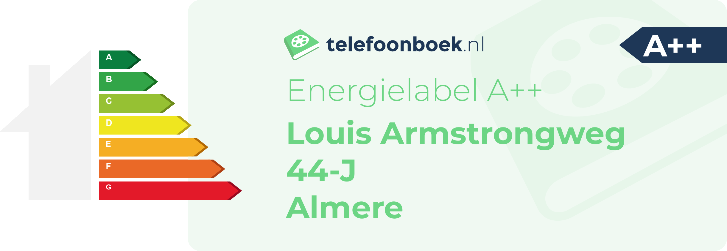 Energielabel Louis Armstrongweg 44-J Almere