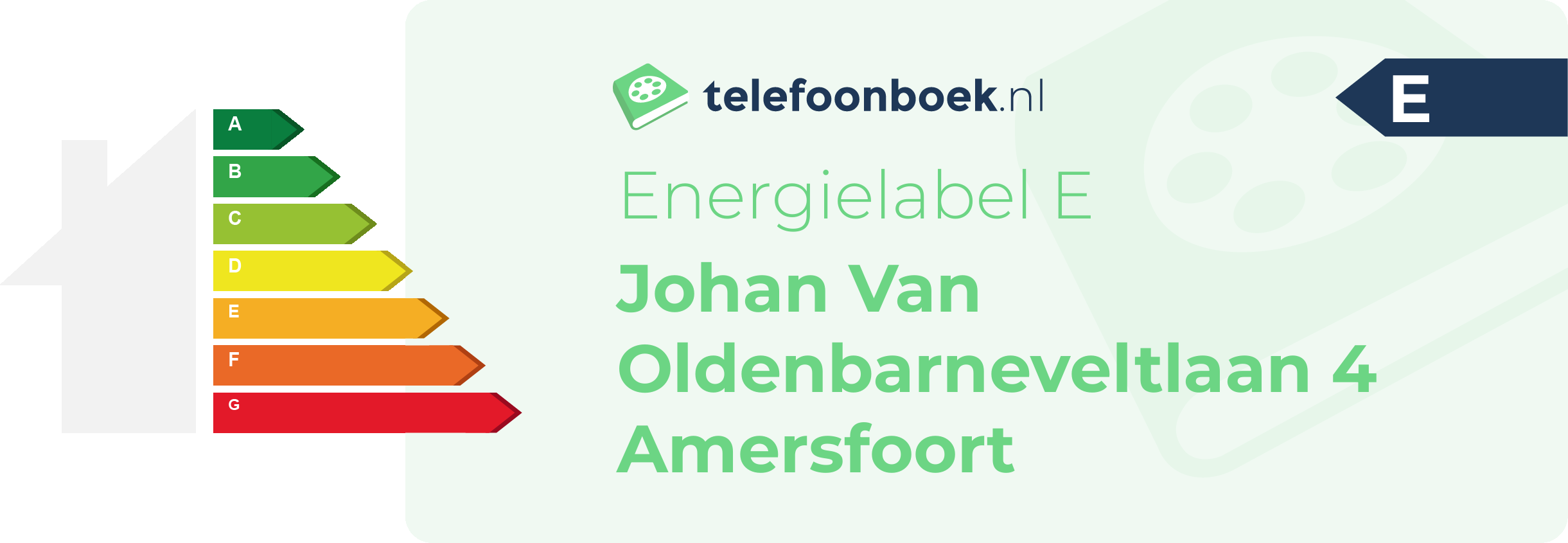 Energielabel Johan Van Oldenbarneveltlaan 4 Amersfoort