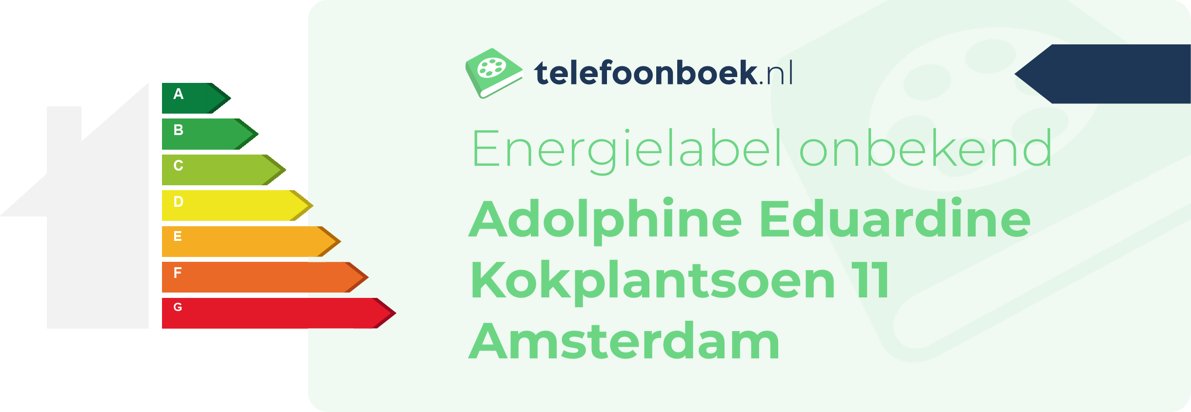 Energielabel Adolphine Eduardine Kokplantsoen 11 Amsterdam