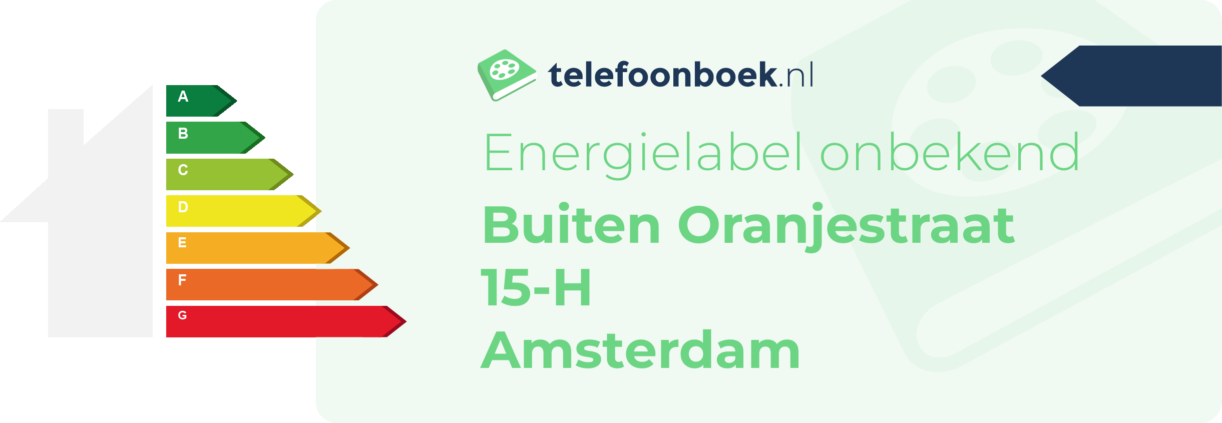 Energielabel Buiten Oranjestraat 15-H Amsterdam