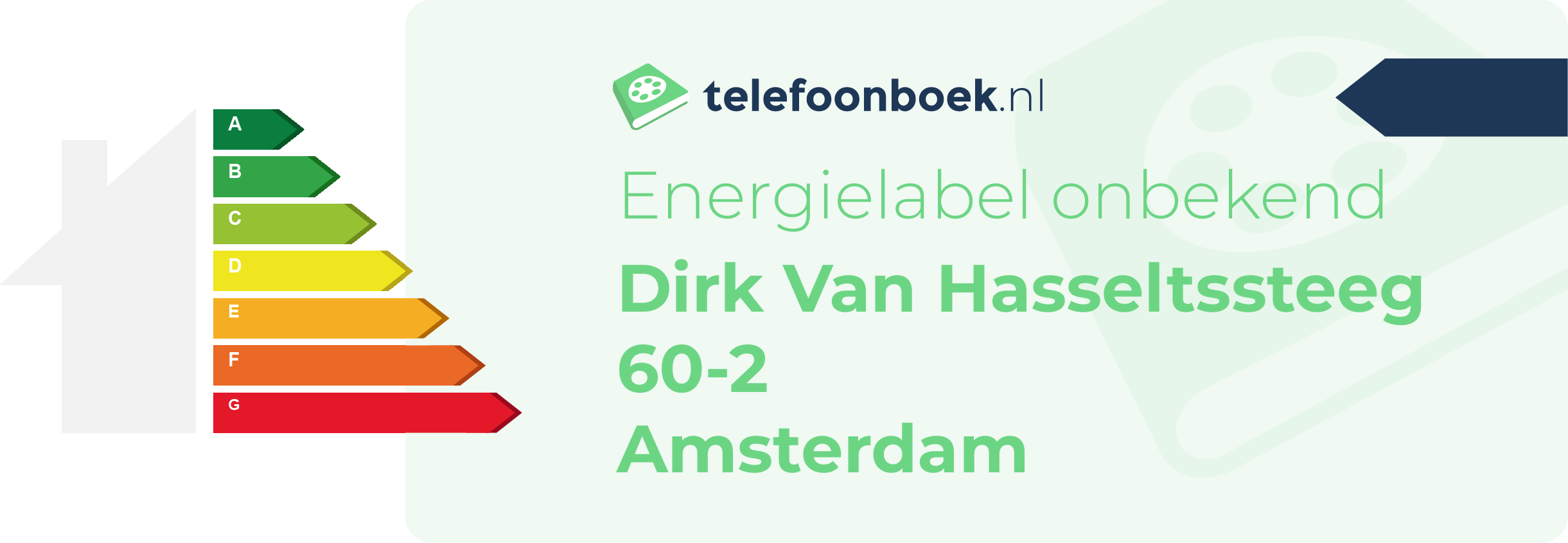 Energielabel Dirk Van Hasseltssteeg 60-2 Amsterdam