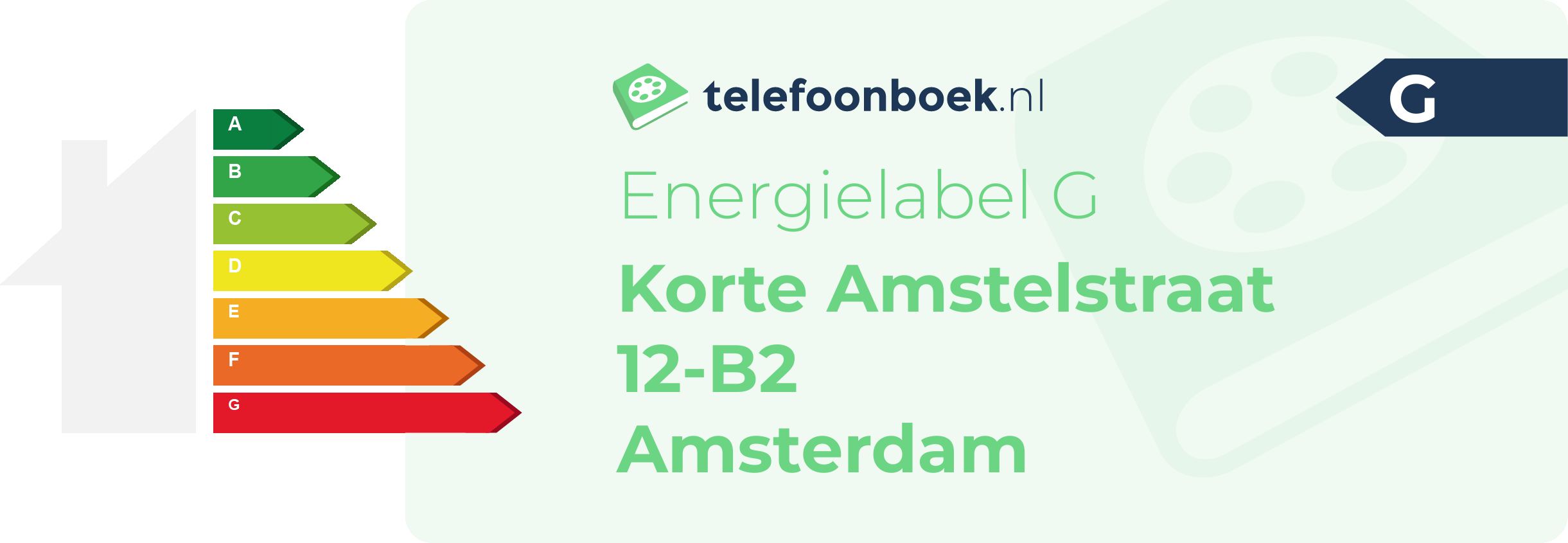 Energielabel Korte Amstelstraat 12-B2 Amsterdam