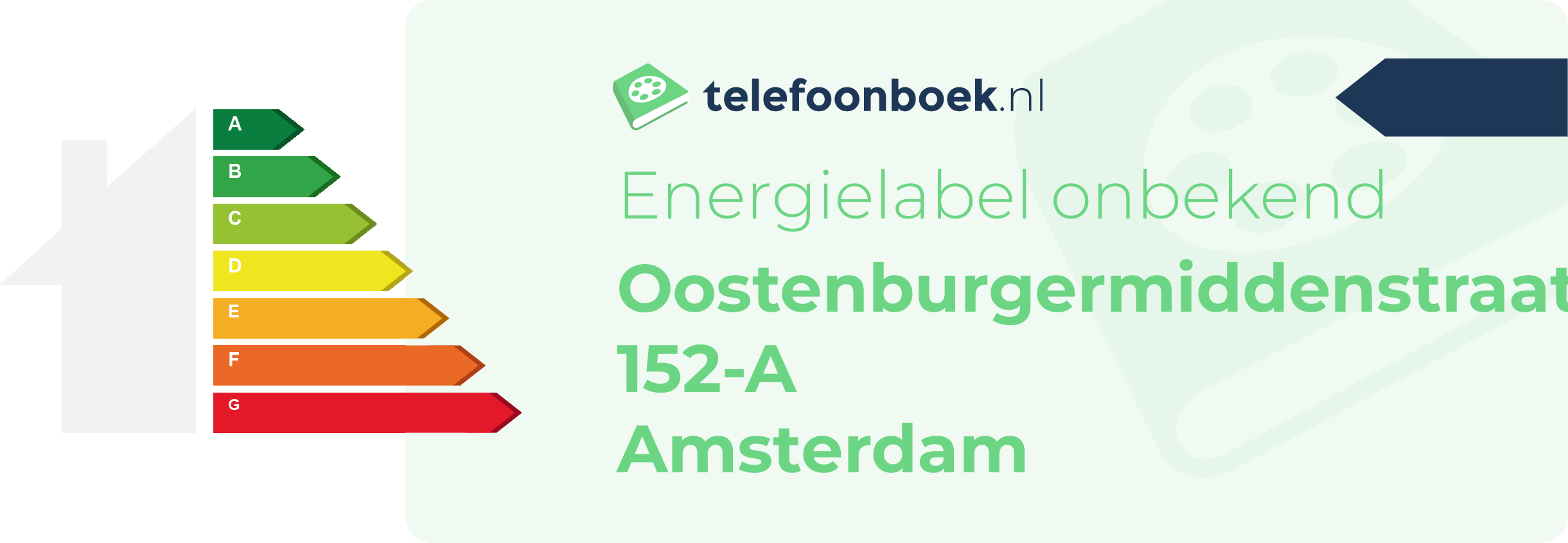 Energielabel Oostenburgermiddenstraat 152-A Amsterdam