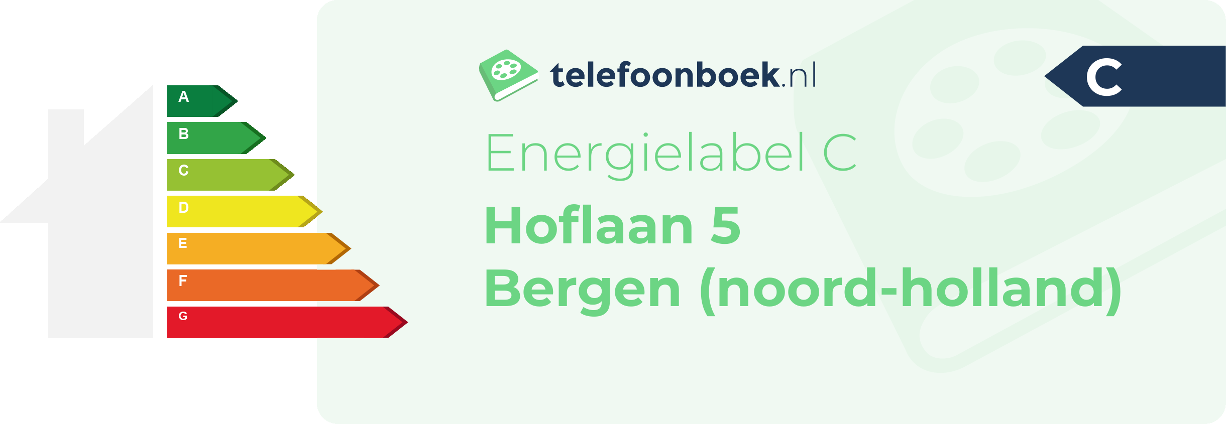 Energielabel Hoflaan 5 Bergen (Noord-Holland)