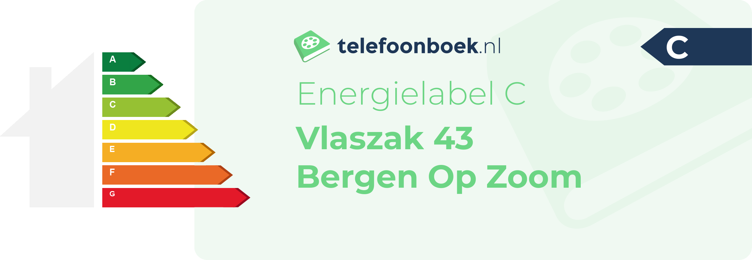 Energielabel Vlaszak 43 Bergen Op Zoom