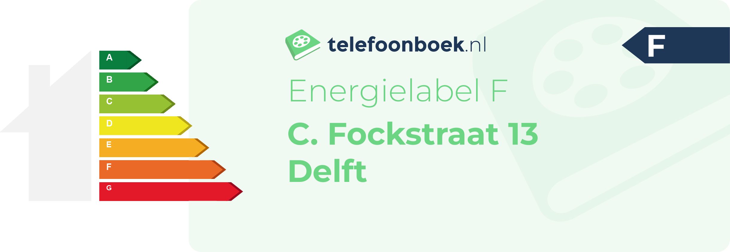 Energielabel C. Fockstraat 13 Delft
