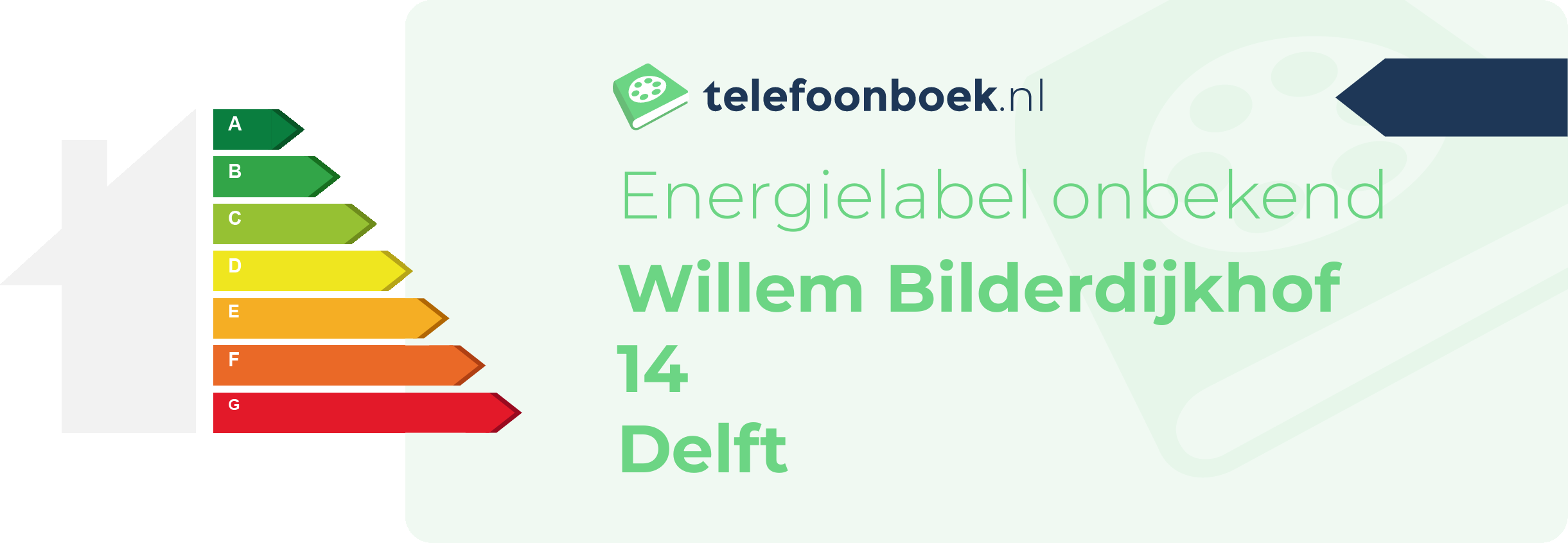 Energielabel Willem Bilderdijkhof 14 Delft