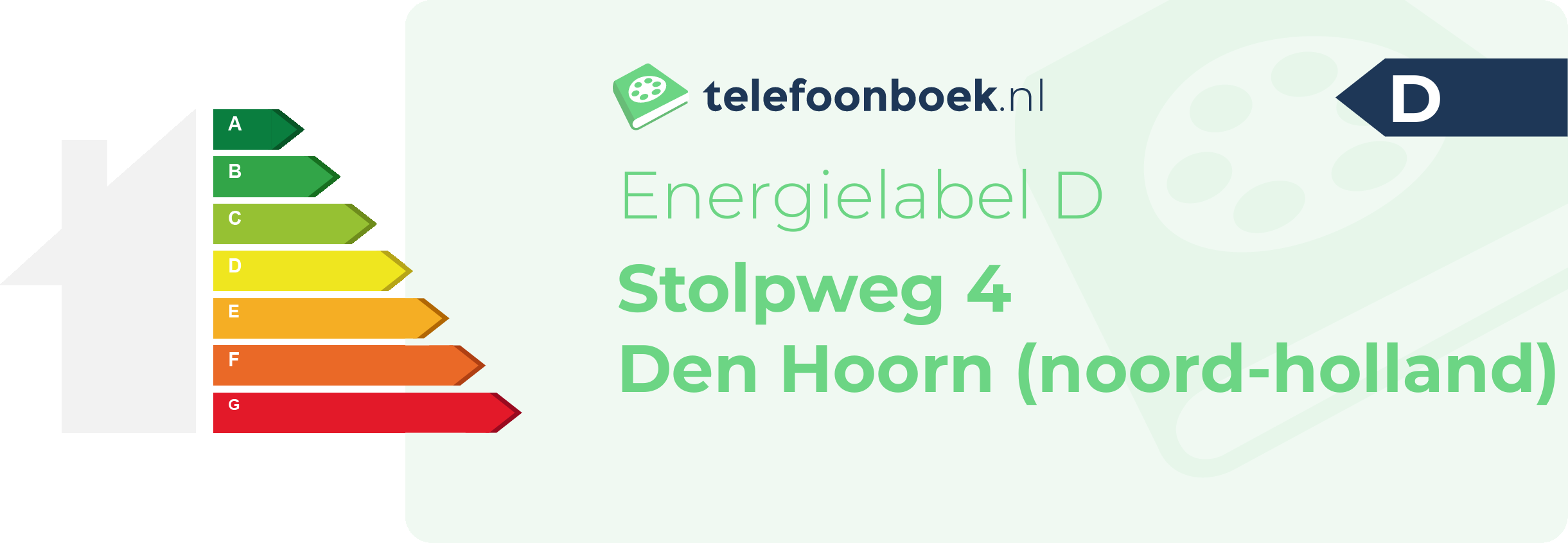 Energielabel Stolpweg 4 Den Hoorn (Noord-Holland)